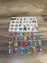 Melissa & Doug Lift & See Peg Puzzle - Alphabet 26pc