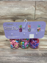NEW Claire's 3pc Rainbow Pals Elastics & Clips