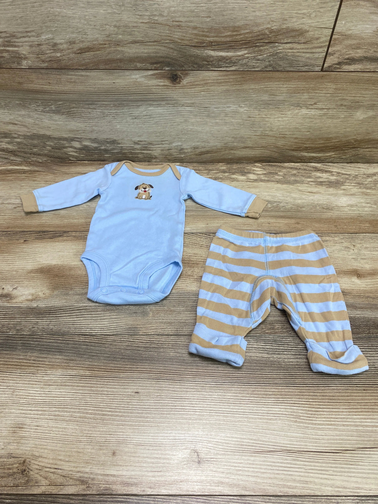 Carter's 2pc Dog Bodysuit & Pants Blue sz Newborn