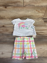 NEW Garanimals 2pc Shirt & Shorts Set White sz 18m