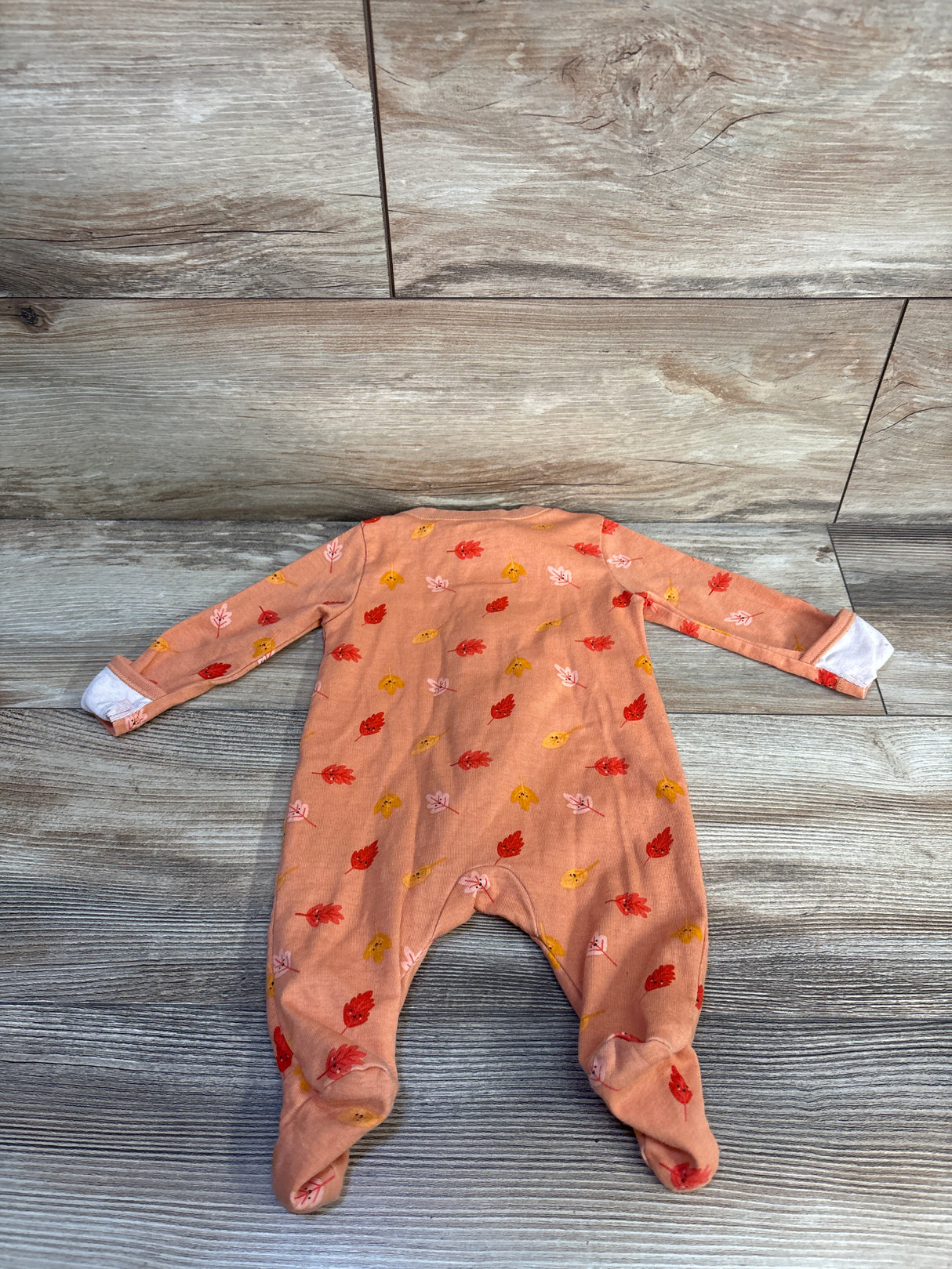Old Navy Leaf Sleeper Orange sz 0-3m