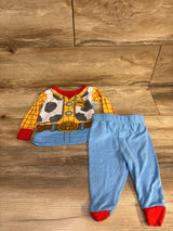 Disney Pixar Toy Story 2pc Woody Pajama Set Yellow sz 12m