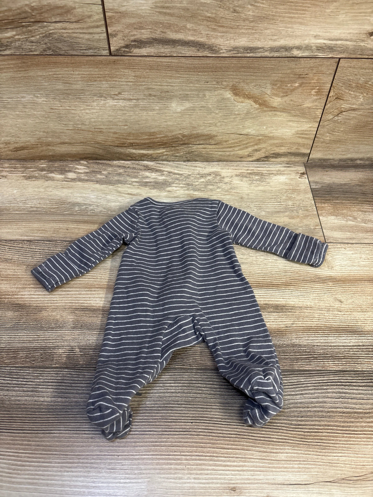 Child Of Mine Striped Sleeper Grey sz Preemie