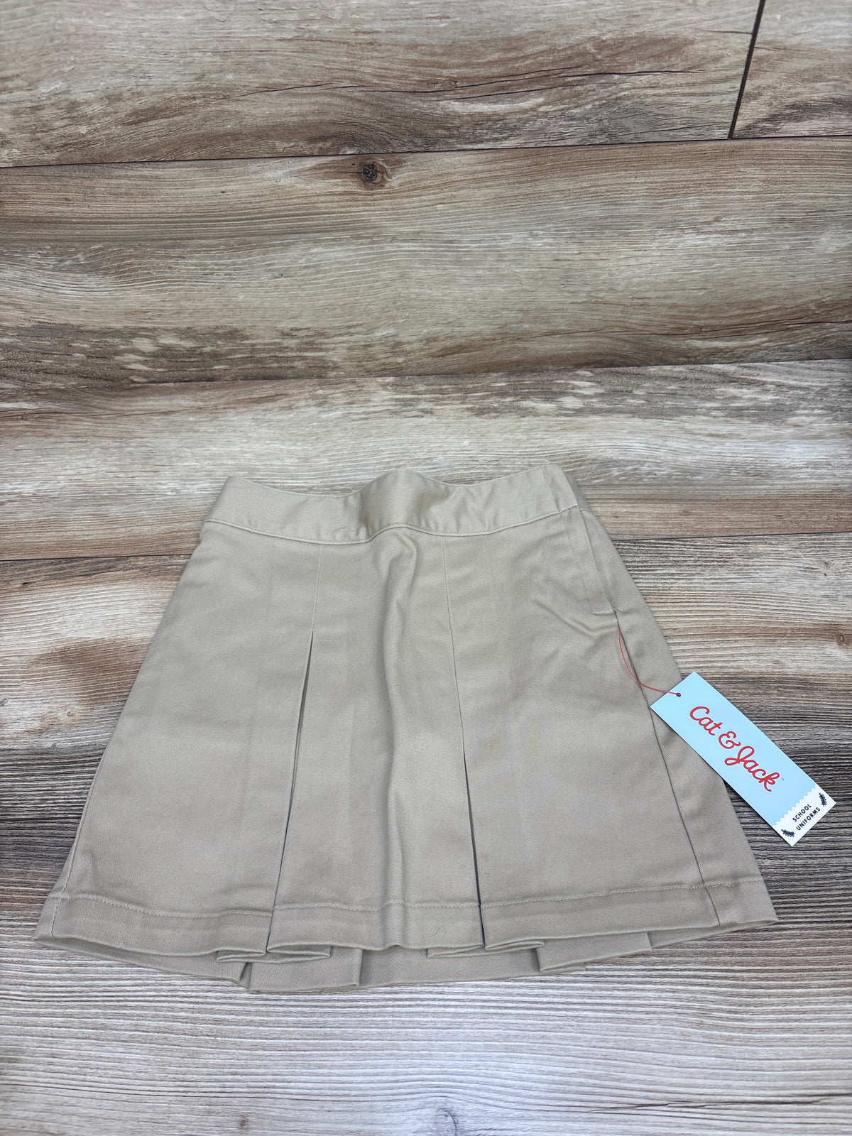 NEW Cat & Jack Pleated Uniform Skirt Tan sz 4T