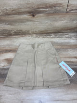 NEW Cat & Jack Pleated Uniform Skirt Tan sz 4T