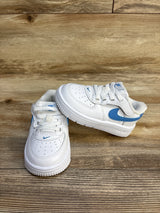 Nike Force 1 Low EasyOn TD 'White Blue Beyond' Sneakers sz 7c