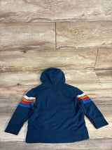 Old Navy Striped Hooded Shirt Navy sz 2T