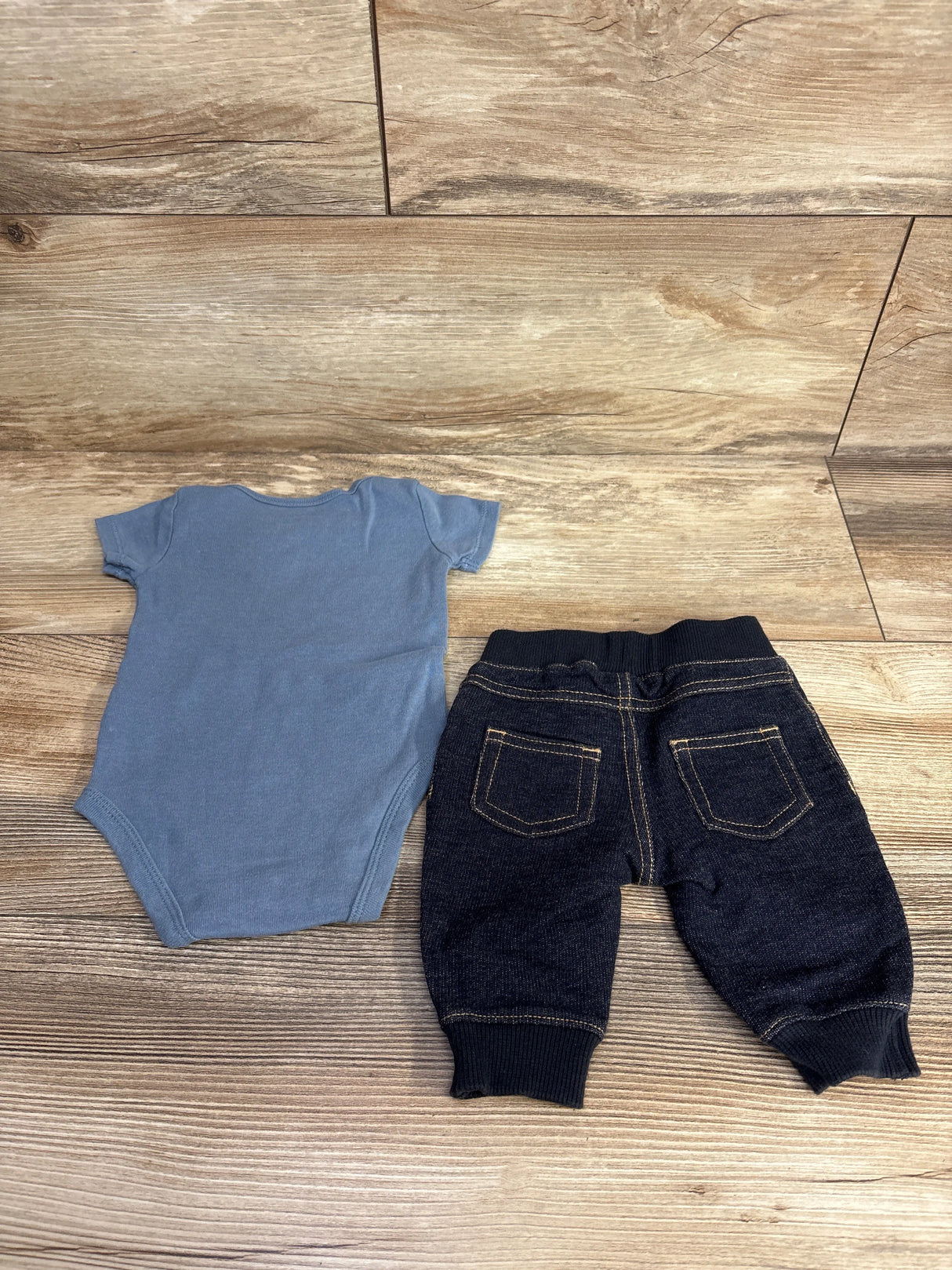 Carter's 2pc The Beginning Bodysuit & Bottoms Set Blue sz 3m