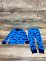 Carter's 2pc Animal Print Pajama Set Blue sz 4T