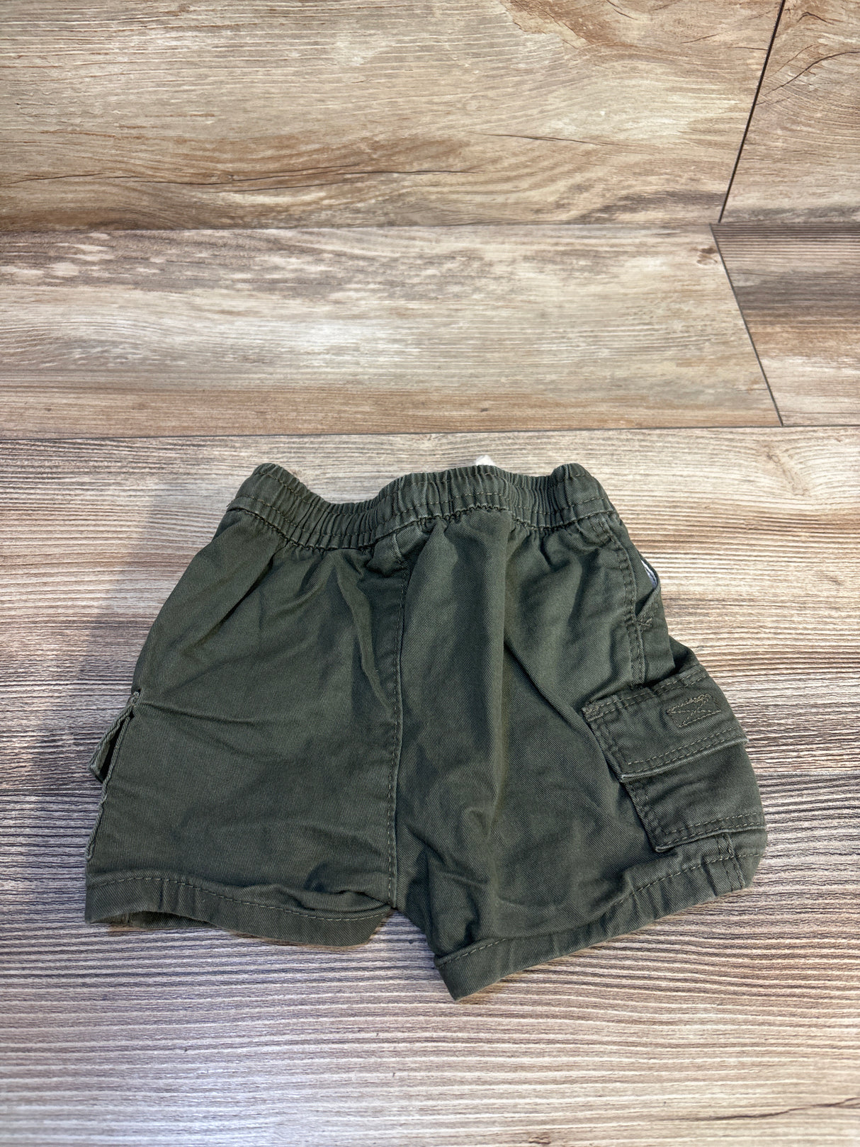 Old Navy Drawstring Cargo Shorts Olive Green sz 3-6m