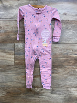 Carter's Floral Footless Sleeper Pink sz 2T
