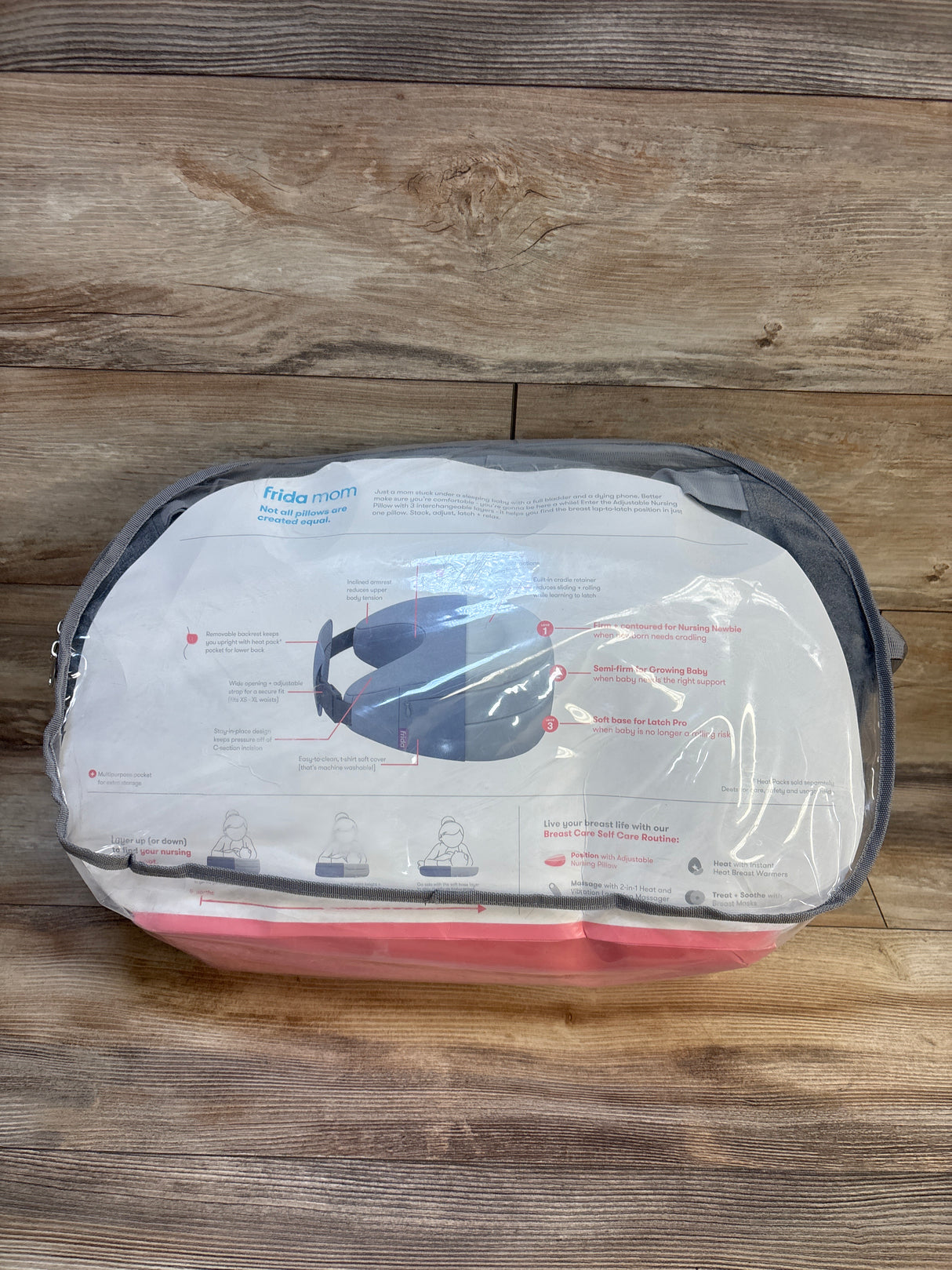 Frida Mom Adjustable Nursing Pillow, Grey