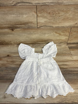 Zara Eyelet Trim Dress White sz 12-18m