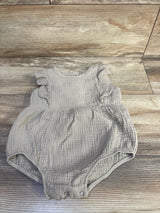 Dot Dot Smile Gauze Bubble Romper Brown sz 18-24m