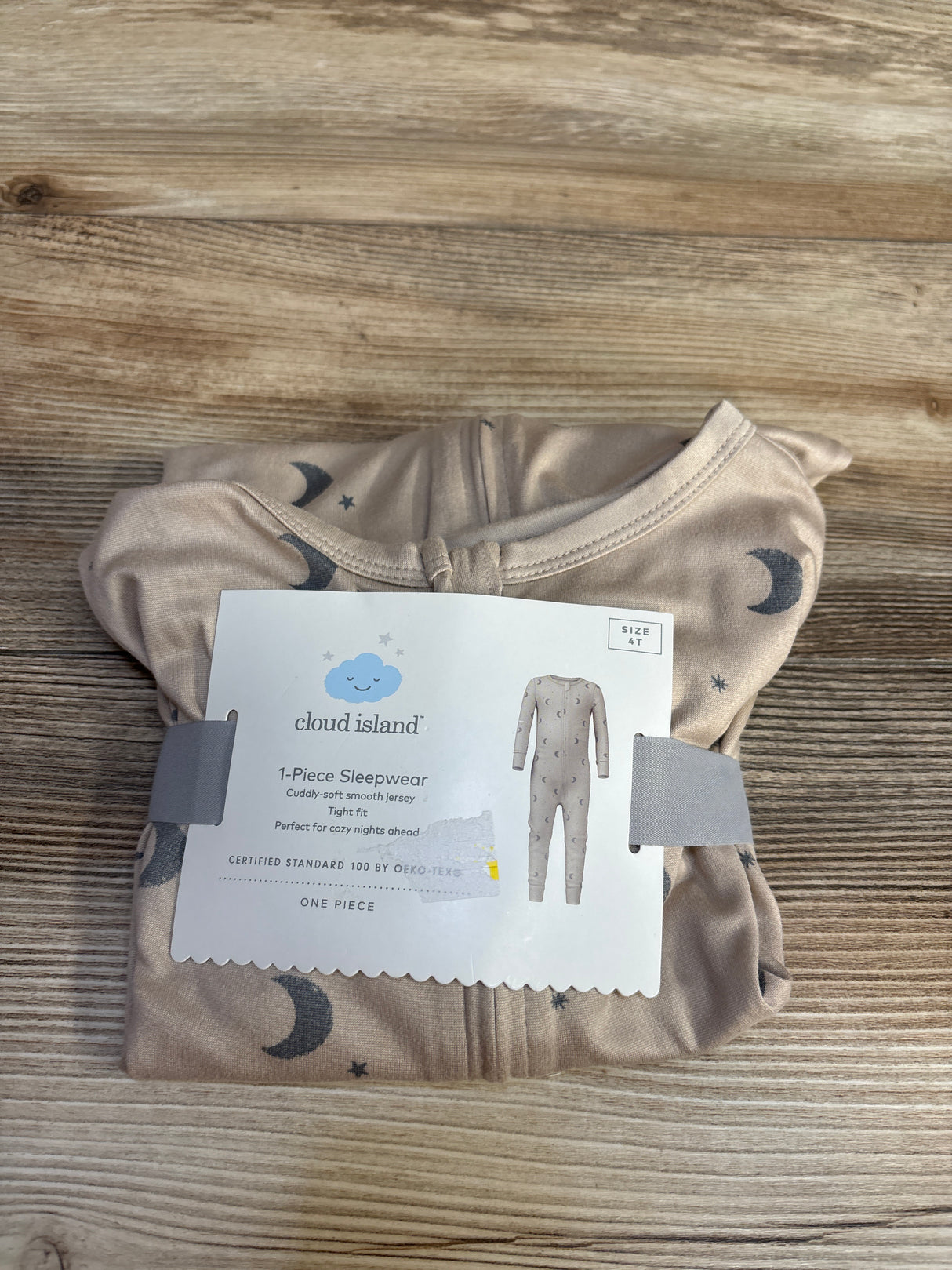 NEW Cloud Island Moon Sleeper Tan sz 4T