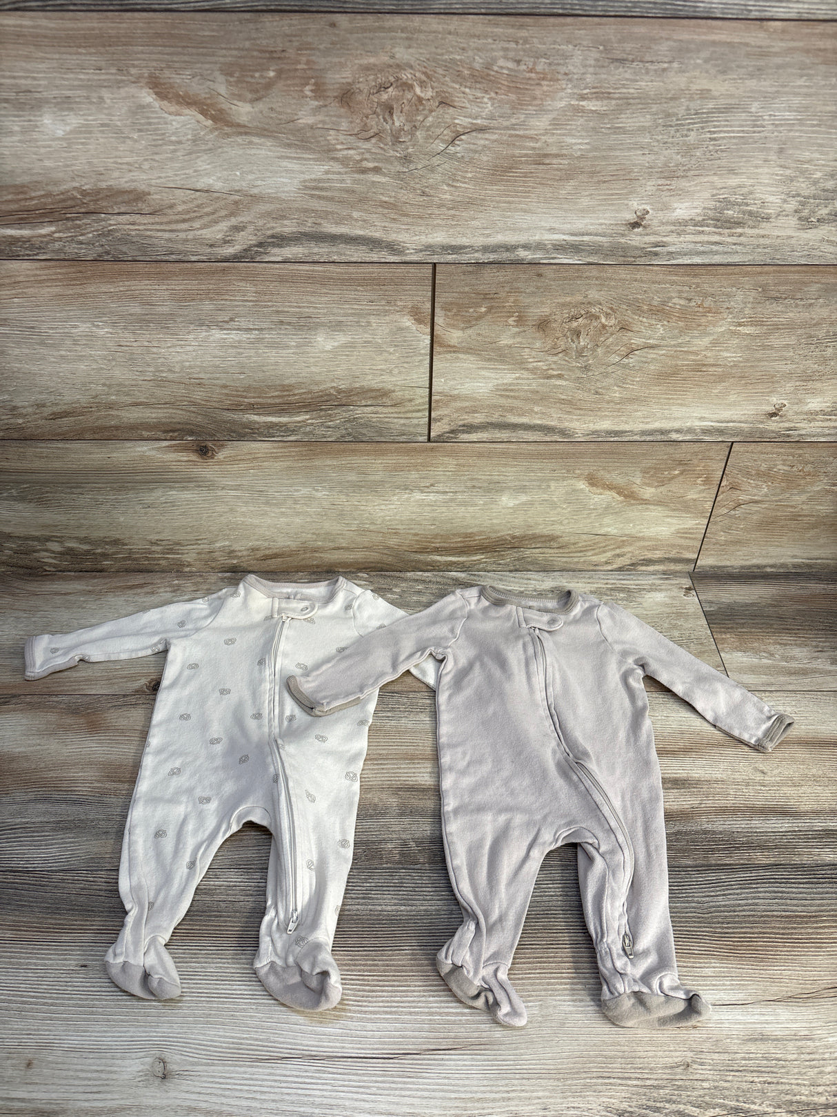 Cloud Island 2pk Sleepers Beige sz Newborn