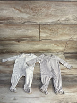 Cloud Island 2pk Sleepers Beige sz Newborn