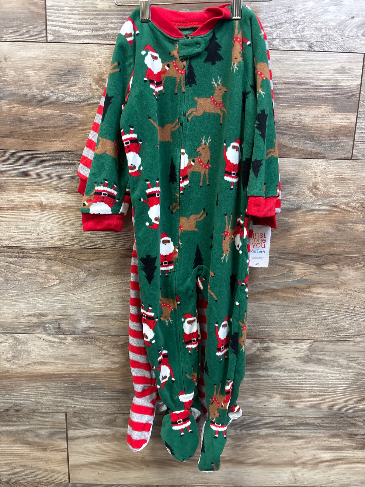 NEW Just One You 2pk Santa Blanket Sleepers Red sz 2T