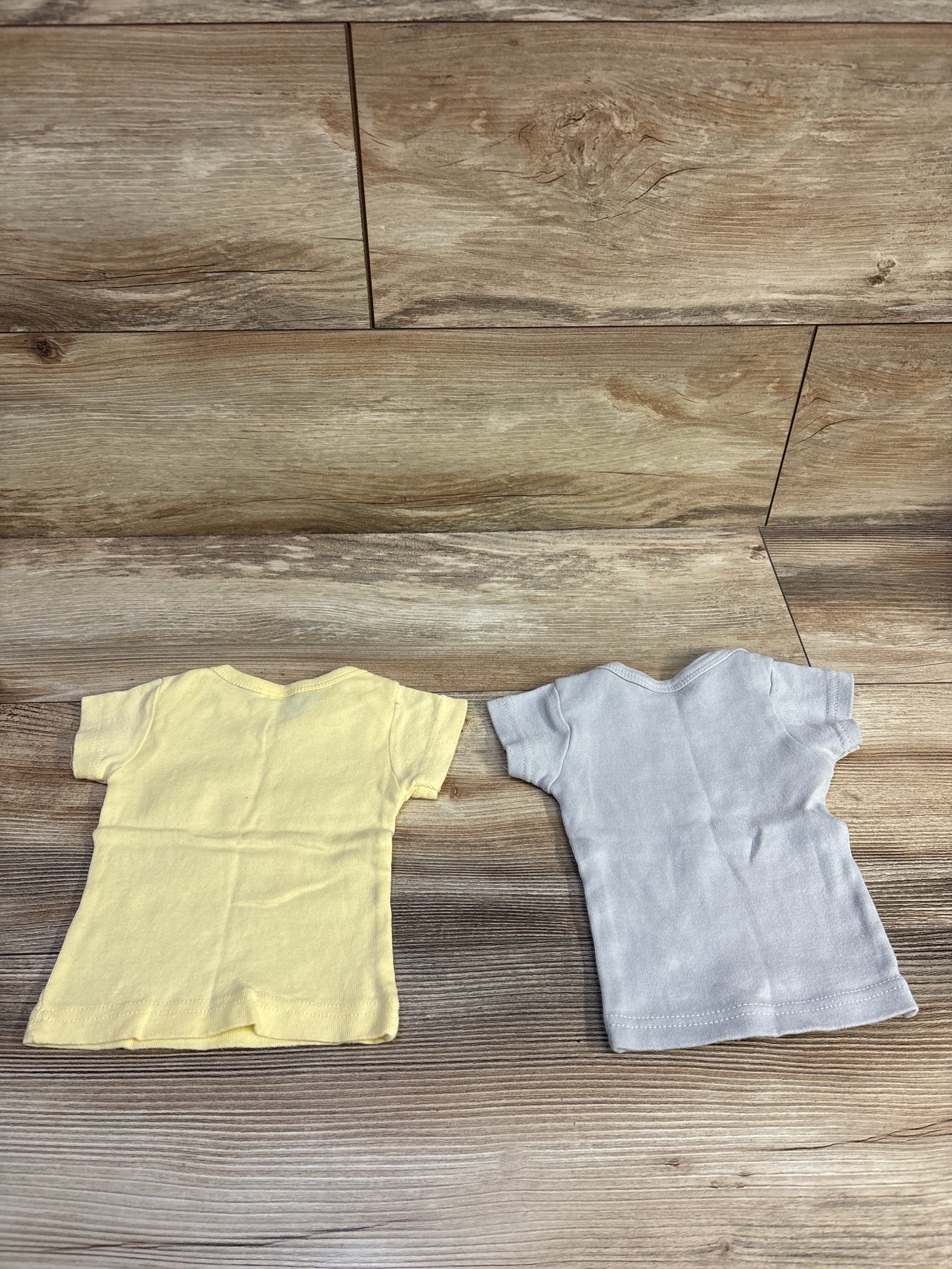 Bambini 2pk Short Sleeve Shirts Grey/Yellow sz Newborn