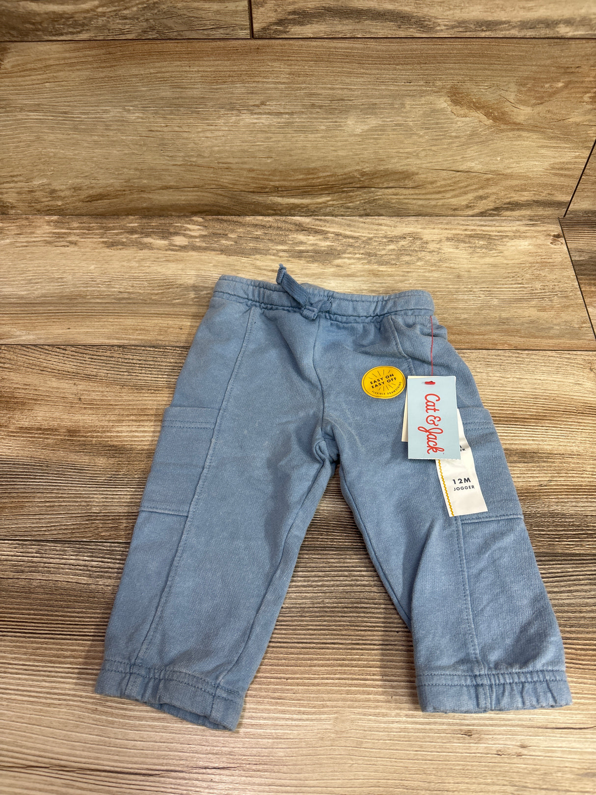 NEW Cat & Jack French Terry Joggers in Dusty Blue sz 12m