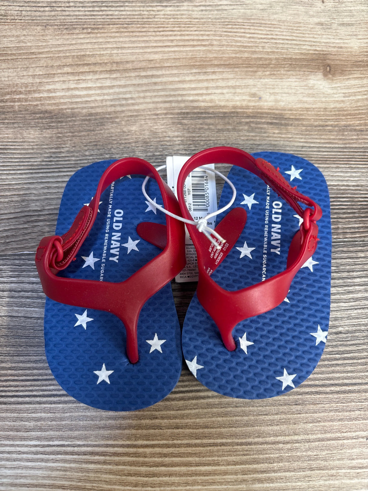 NEW Old Navy Flip Flops Blue sz 3c