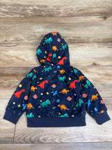 Shein Sherpa Lined Waterproof Jacket Navy sz 12-18m
