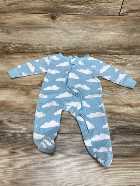 Hudson Baby Blue Cloud Print Sleeper sz 0-3m - Me 'n Mommy To Be