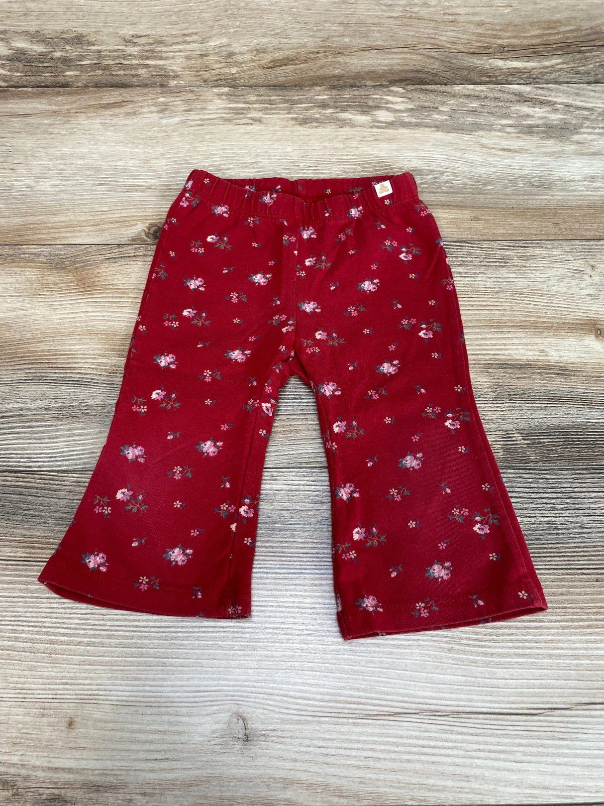 Baby Gap Floral Flare Leggings Red sz 6-12m