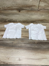 Carter's 2pk Side Snap Shirts White sz 6m