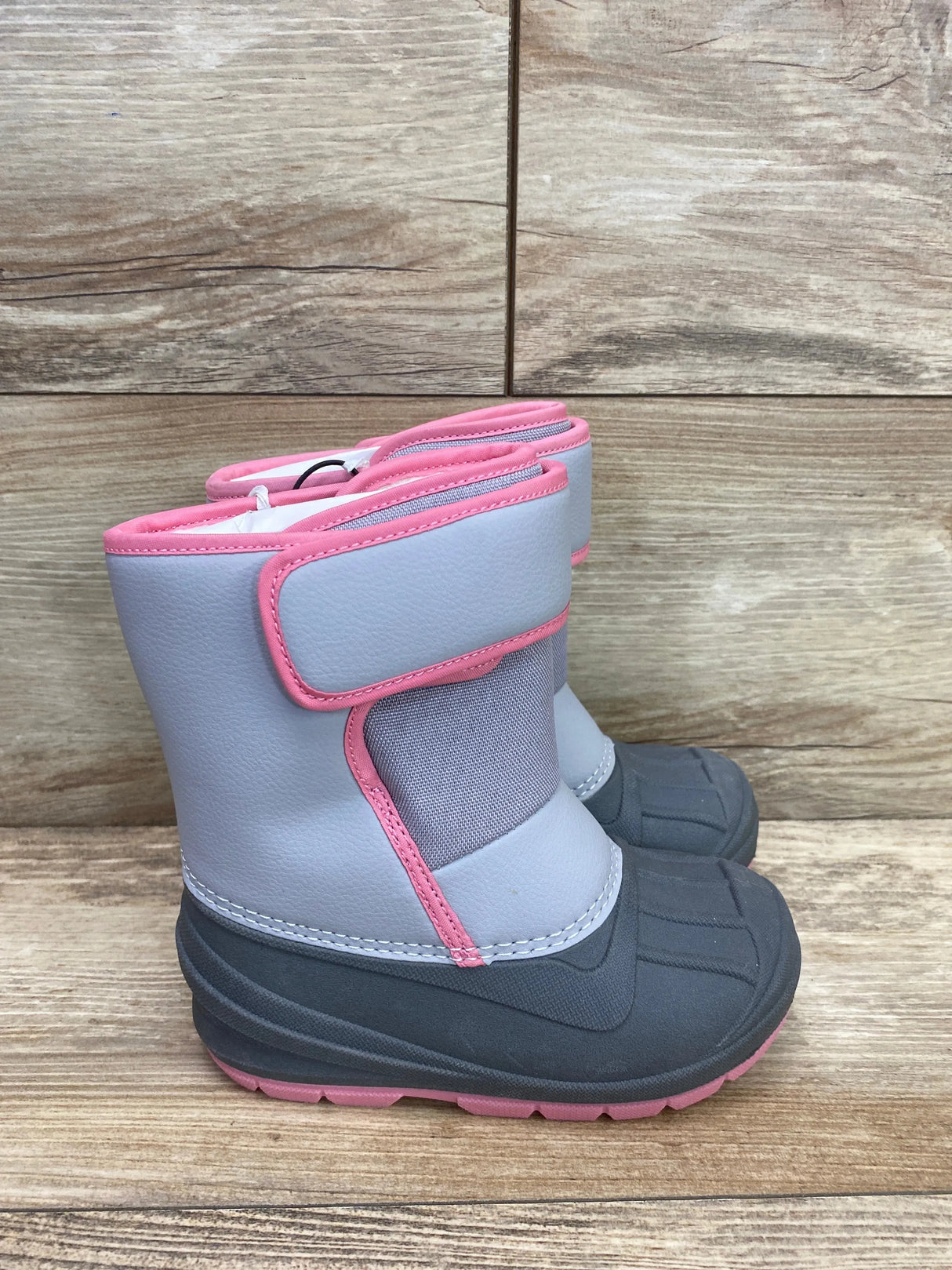 NEW Cat & Jack Girls' Grey Lenny Winter Snow Boots sz 9c