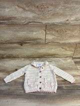 Old Navy Crochet-Knit Cardigan Sweater in Cream sz 12-18m