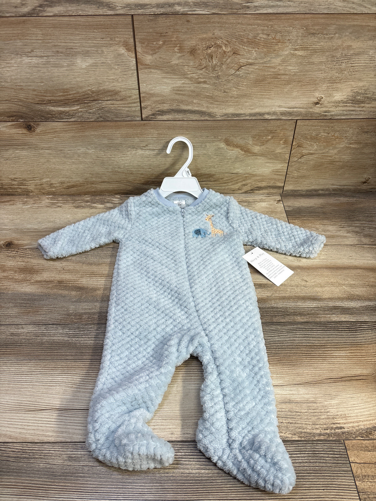 NEW Stylish Baby Plush Sleep & Play Sleeper Blue sz 3-6m
