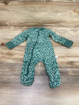 Mother's Promise Floral Sleeper Green sz 0-3m