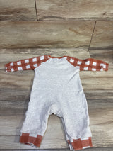 Way To Celebrate! Thanksgiving Coverall Rust Orange sz 3-6m