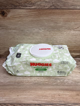 NEW Huggies Natural care Sensitive Unscented Wet Wipes 64ct
