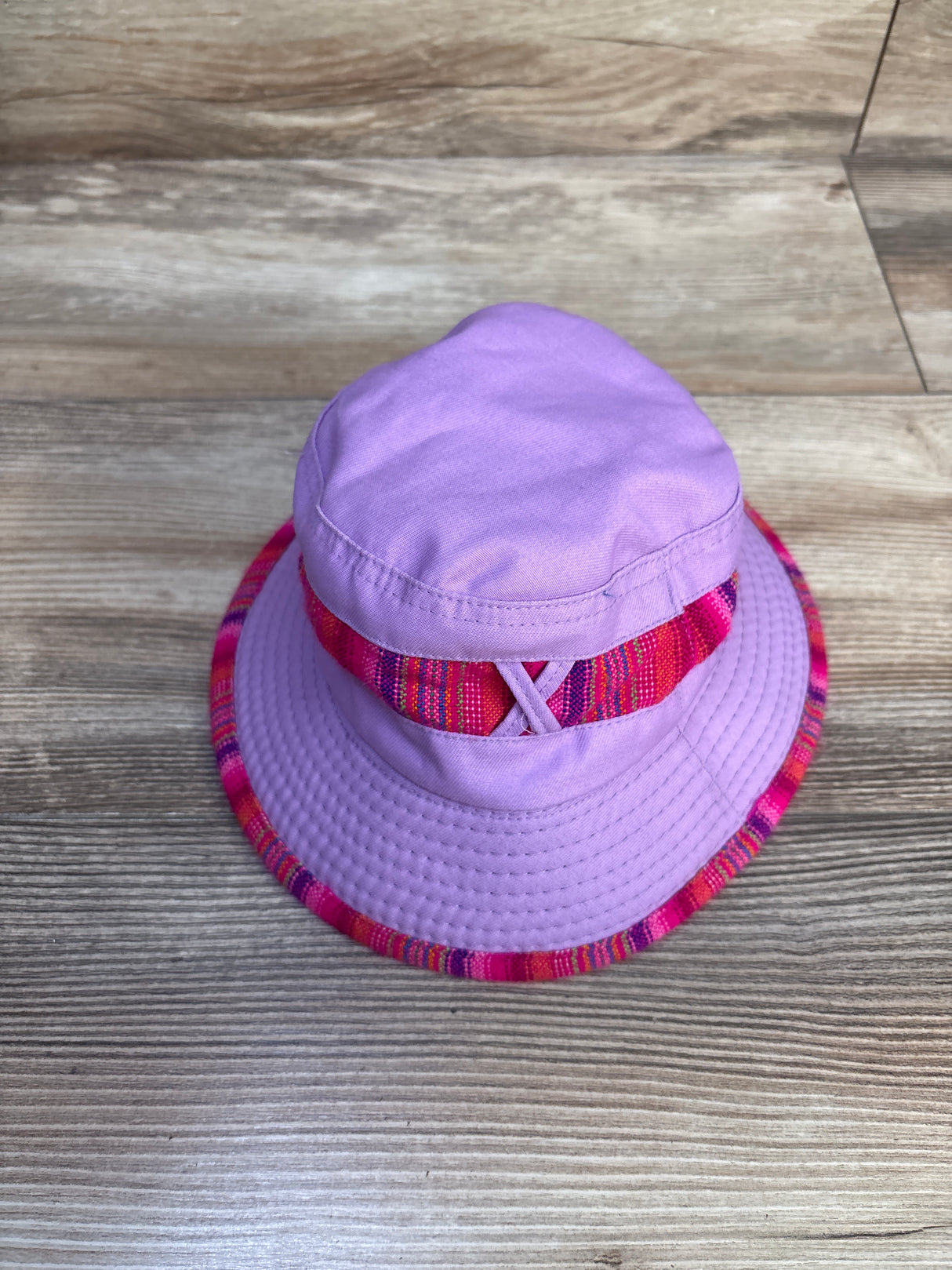 Bucket Hat with Chin Strap, Purple One Size