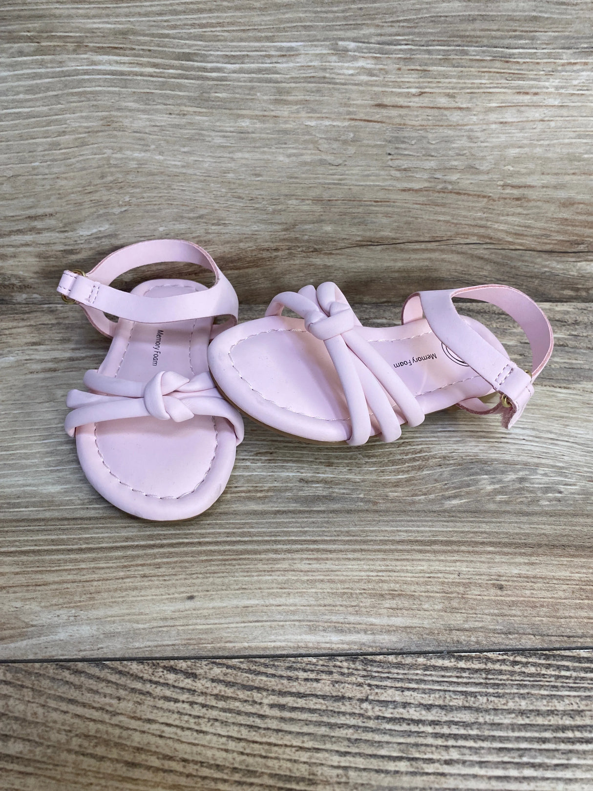 Wonder Nation Girls' Knot Sandals Pink Sz 5c