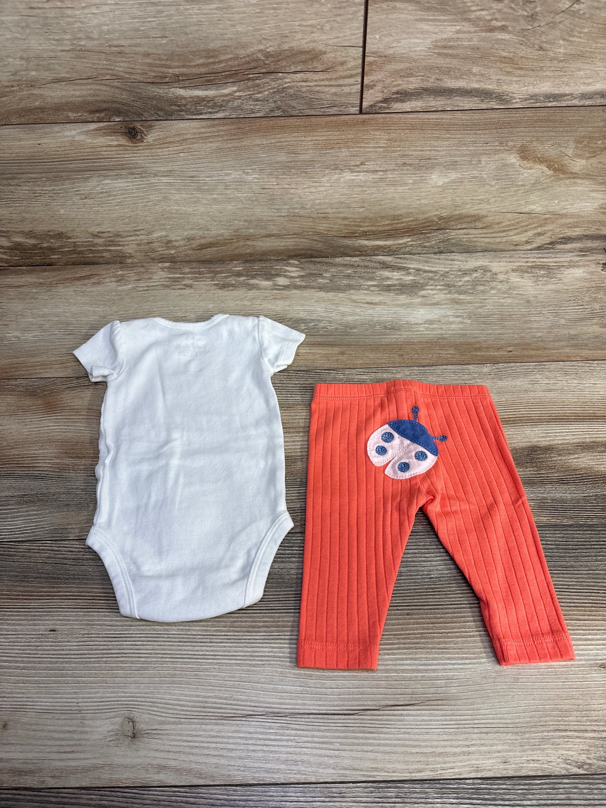 Carter's 2pc Love Bug Bodysuit Set White sz 3m