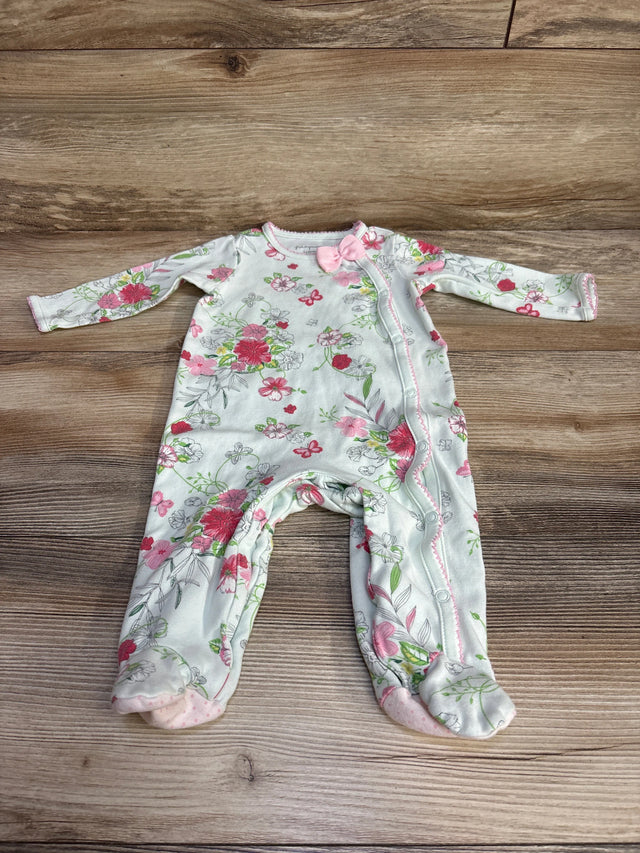 First Impressions Floral Footie Green sz 3-6m - Me n Mommy To Be