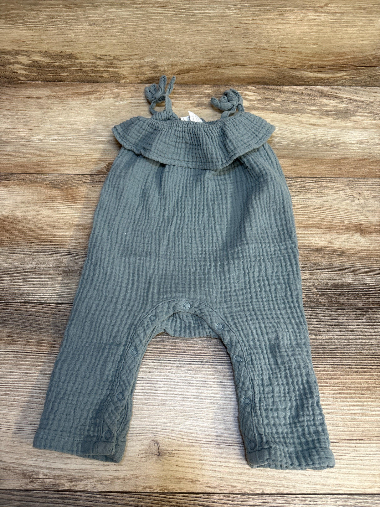 Grayson Collective Gauze Romper Light Blue sz 6-9m
