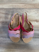 Cynthia Rowley Glitter Strap Sandals Pink sz 9c