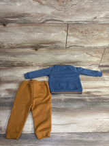 Novograts 2pc Lion Pull Over Sweater & Jogger Set Blue sz 6-9m
