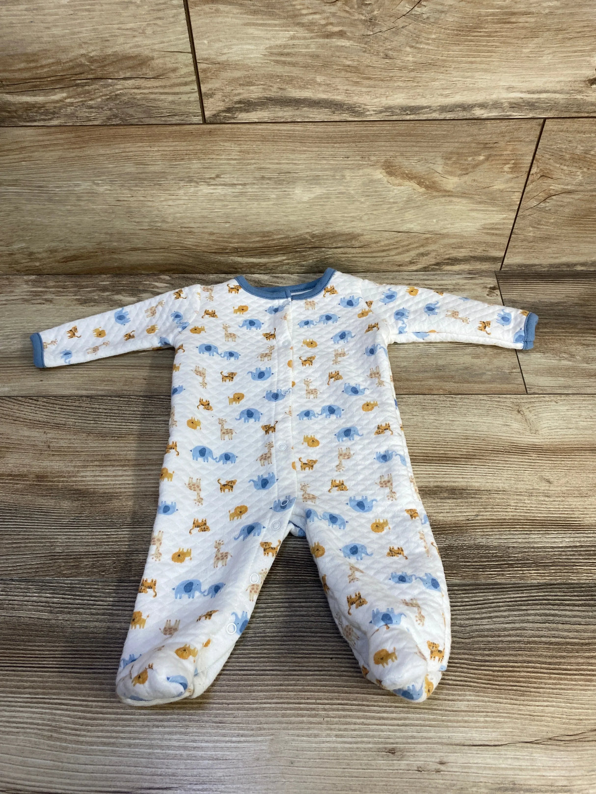 Baby Gear Quilted Animal Sleeper White sz 0-3m