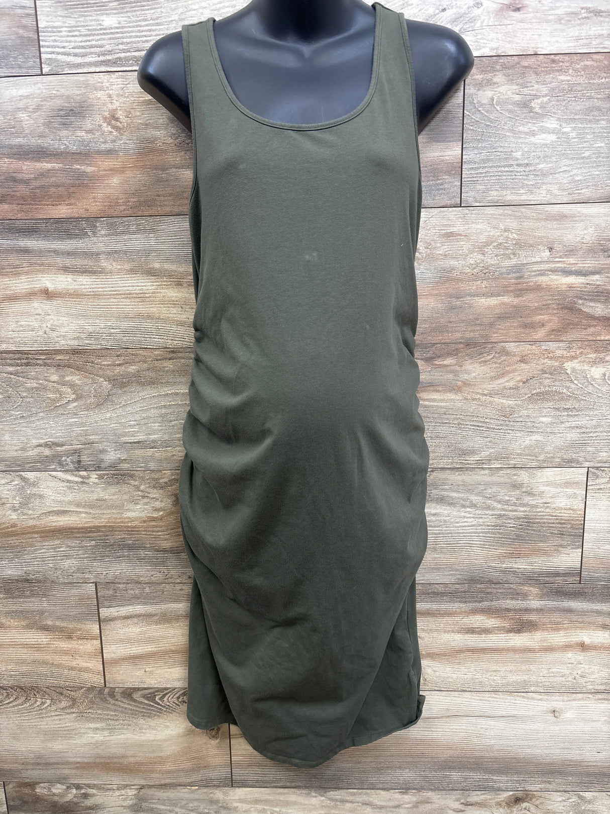 Motherhood Maternity Tank Bodycon Dress Green sz Large