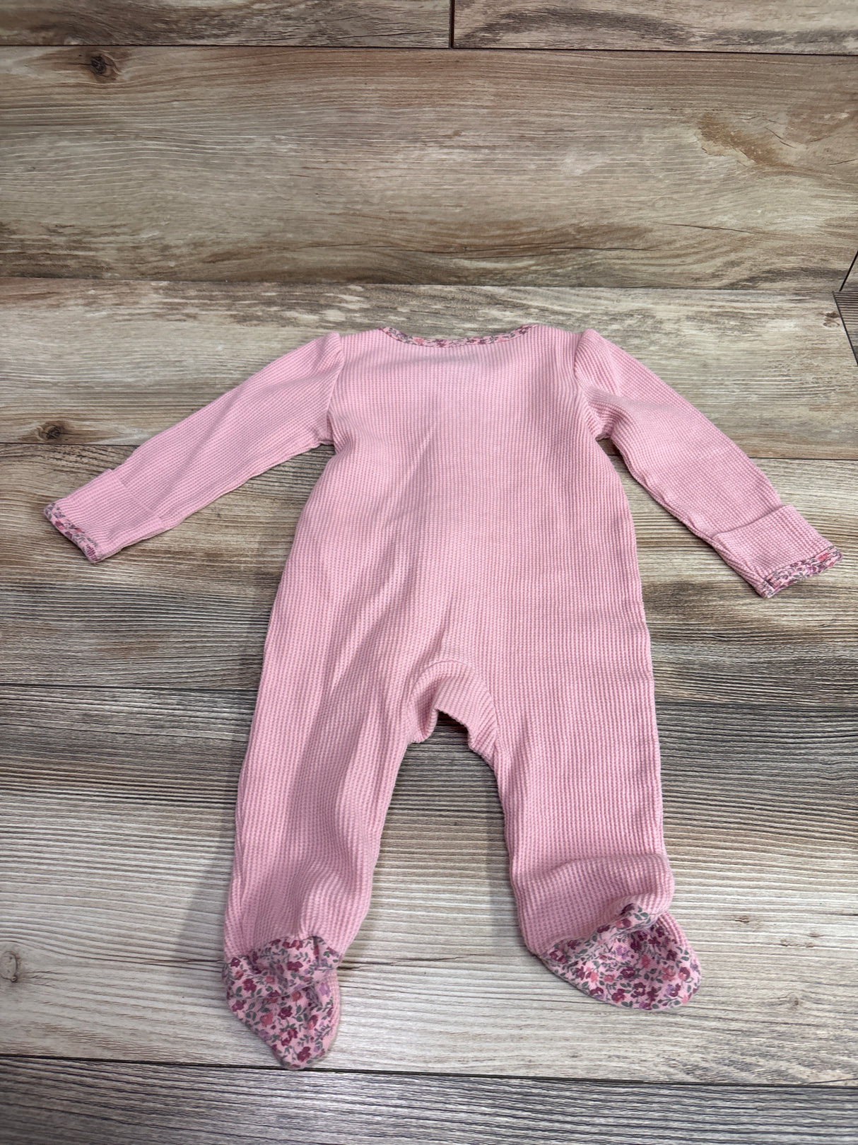 Carter's Waffle Knit Sleeper Pink sz 3m