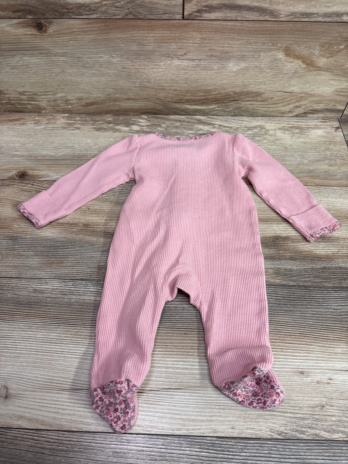 Carter's Waffle Knit Sleeper Pink sz 3m