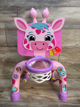 Move2Play Giraffe Basketball Hoop & Soccer Goal Activity Center - Pink
