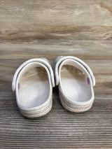 Crocs Classic Clogs White Glitter sz 7c
