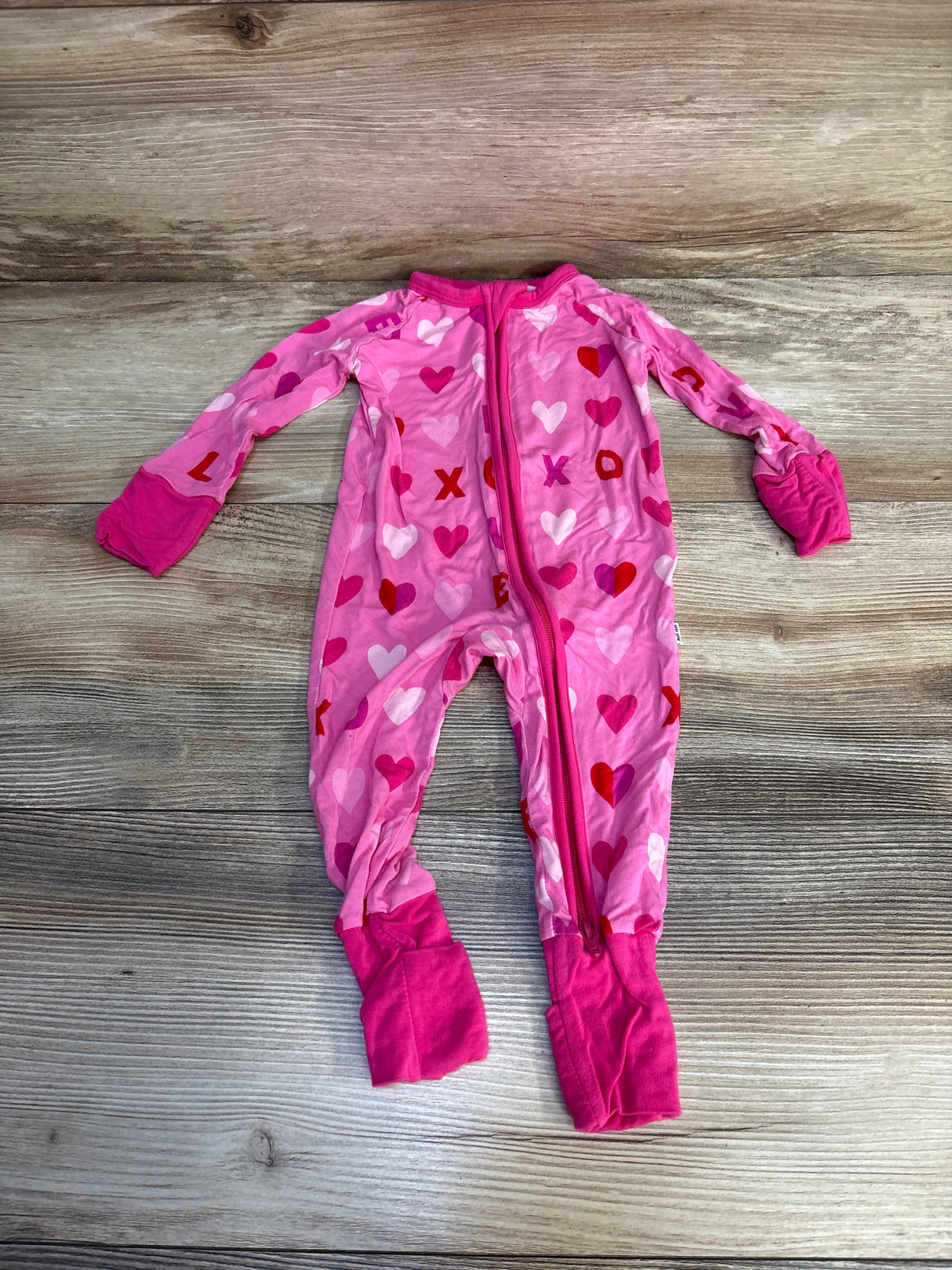 Little Sleepies Xoxo Zippy Pink sz 0-3m