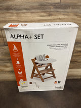 NEW hauck Alpha Grow Along Walnut Booster High Chair - Me n Mommy To Be